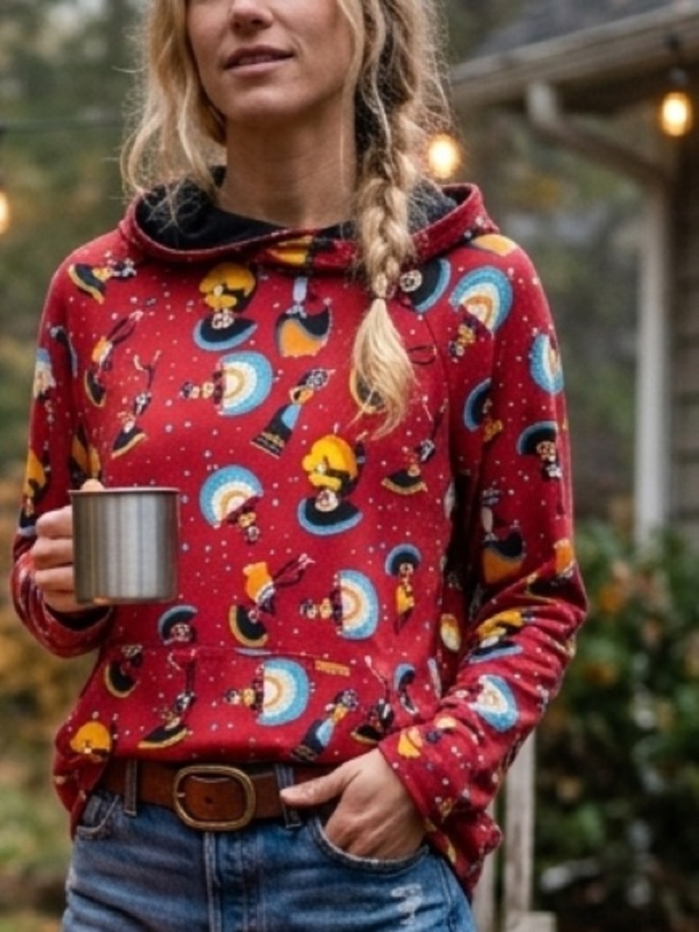 LuLaRoe Red Graphic Hoodie